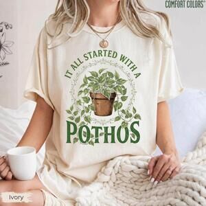 Funny Pothos Houseplant Shirt, Plant Lover Tee
